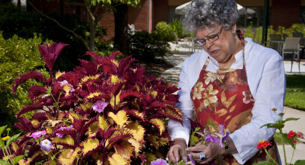 Woman gardening